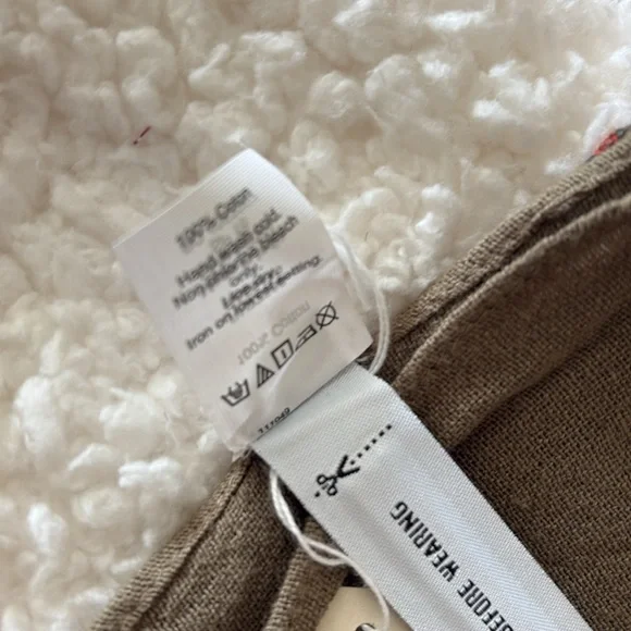 Madewell Olive, orange , navy wrap, scarf NWT - Picture 5 of 8